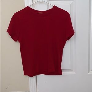 red brandy melville shirt! NEVER WORN!